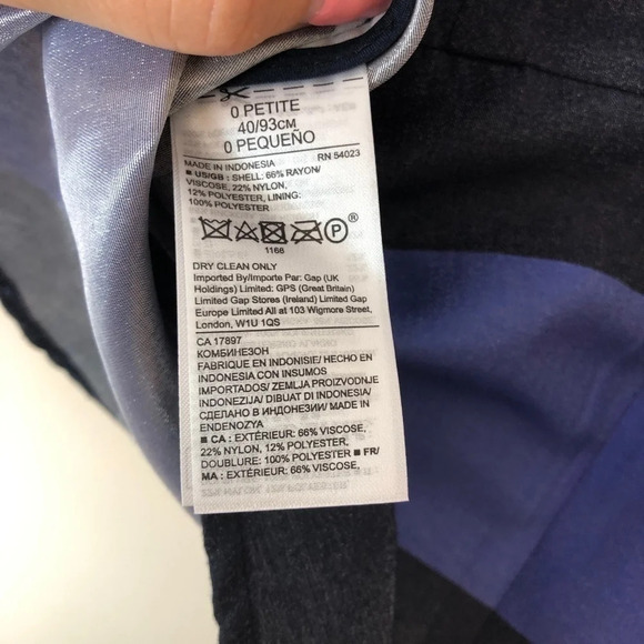 Banana Republic | Striped Shimmer Peplum Top 0P - Picture 5 of 6